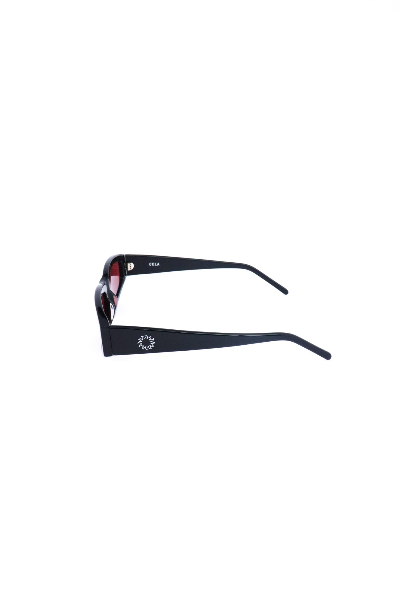 Avoir Eyewear - Cela in Midnight Black with Red lens - Sunglasses